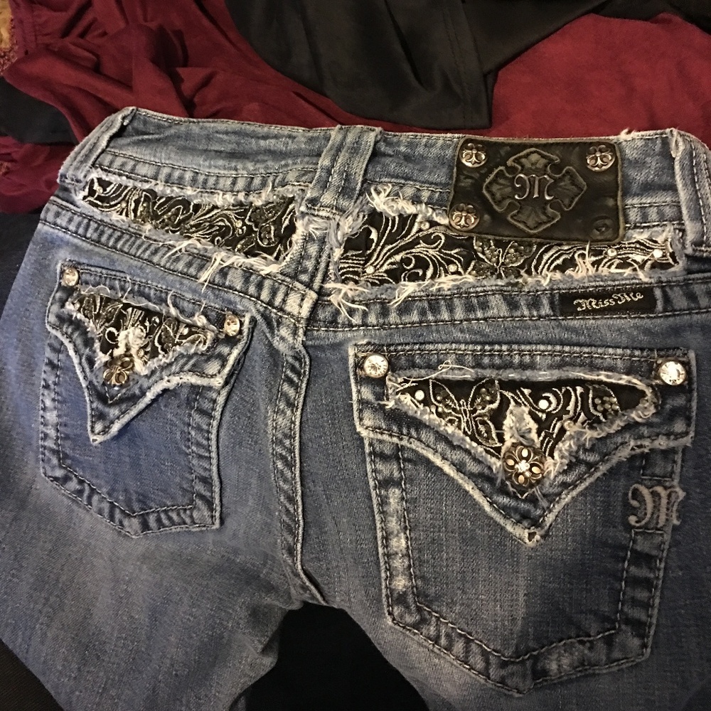 Miss Me Bling Blue Jeans Size 27